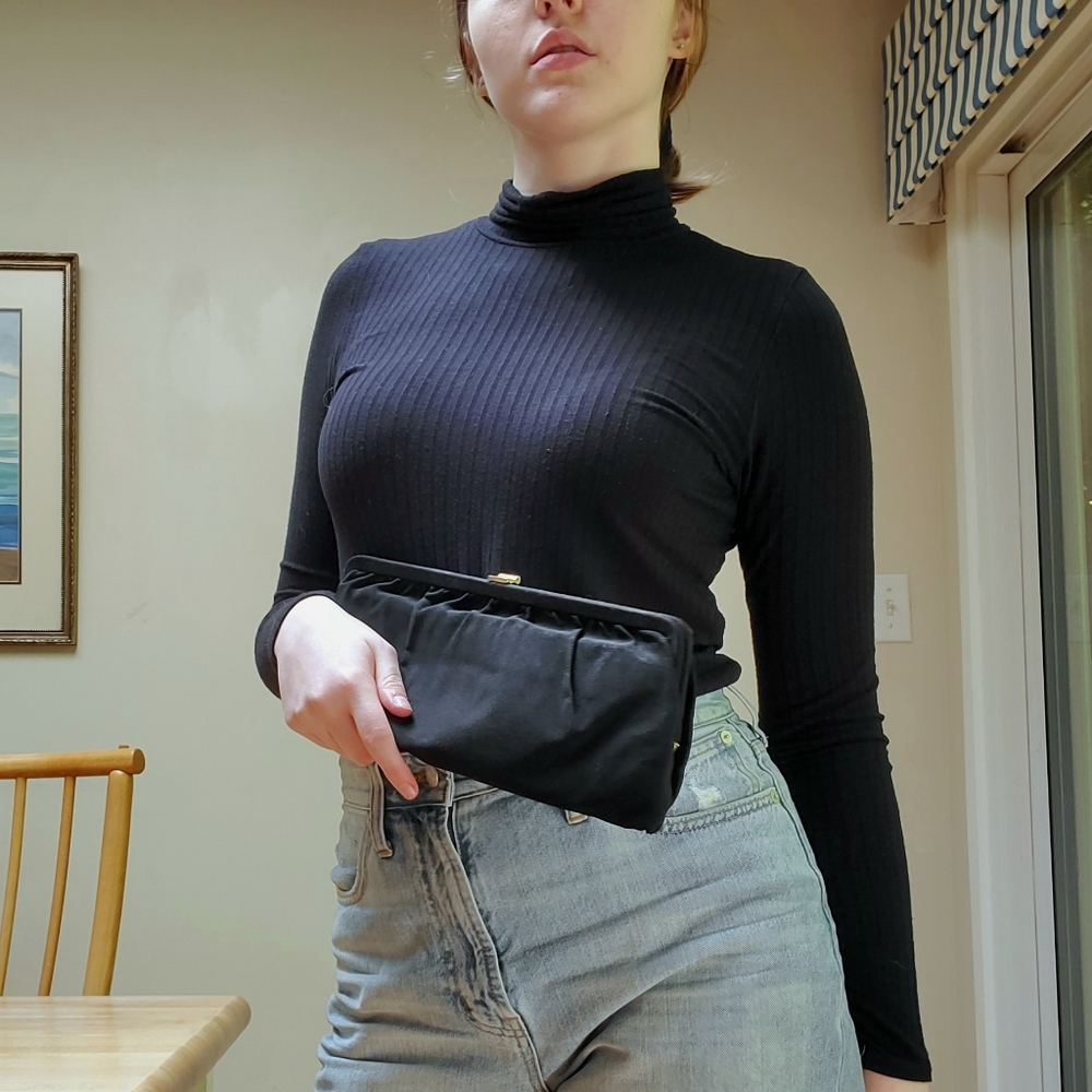 Vintage Black Clutch